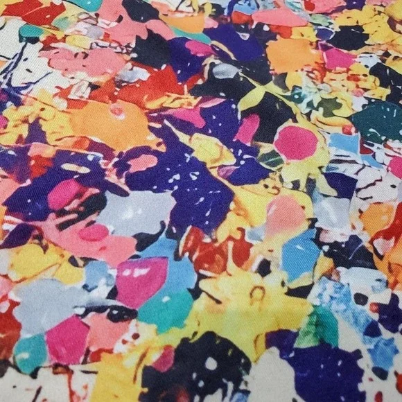 Finjani Paint Splatter Graphic Tee Women's Top Rainbow Color LGBT Size Small - Picture 4 of 6